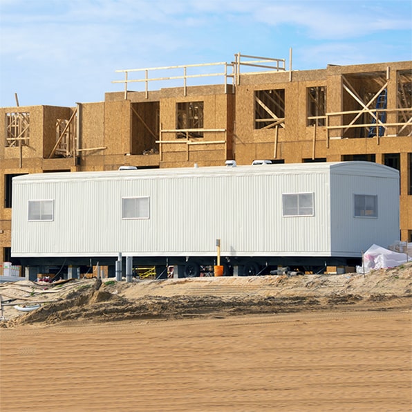 we can typically deliver a construction trailer to your construction site within a few days